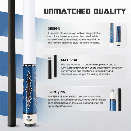 Big Carbon III Blue White product description