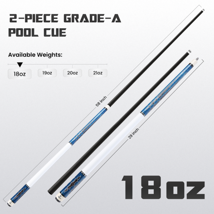 Big Carbon III Blue White 18oz weight option