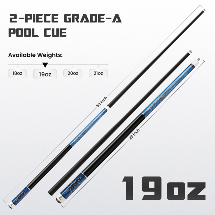 Big Carbon II Blue Black 19oz weight option