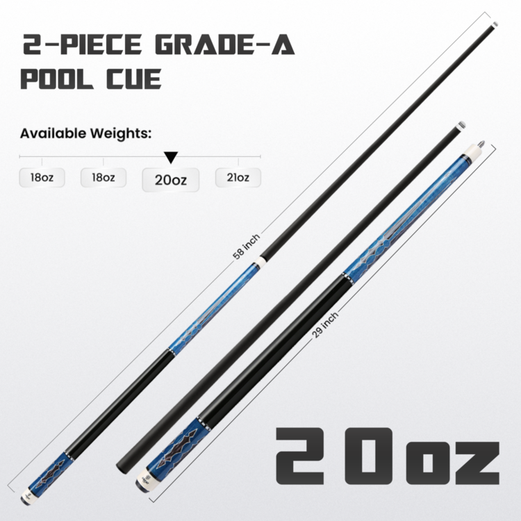 Big Carbon II Blue Black 20oz weight option