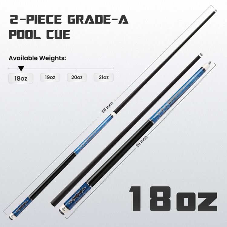 Big Carbon II Blue Black 18oz weight option