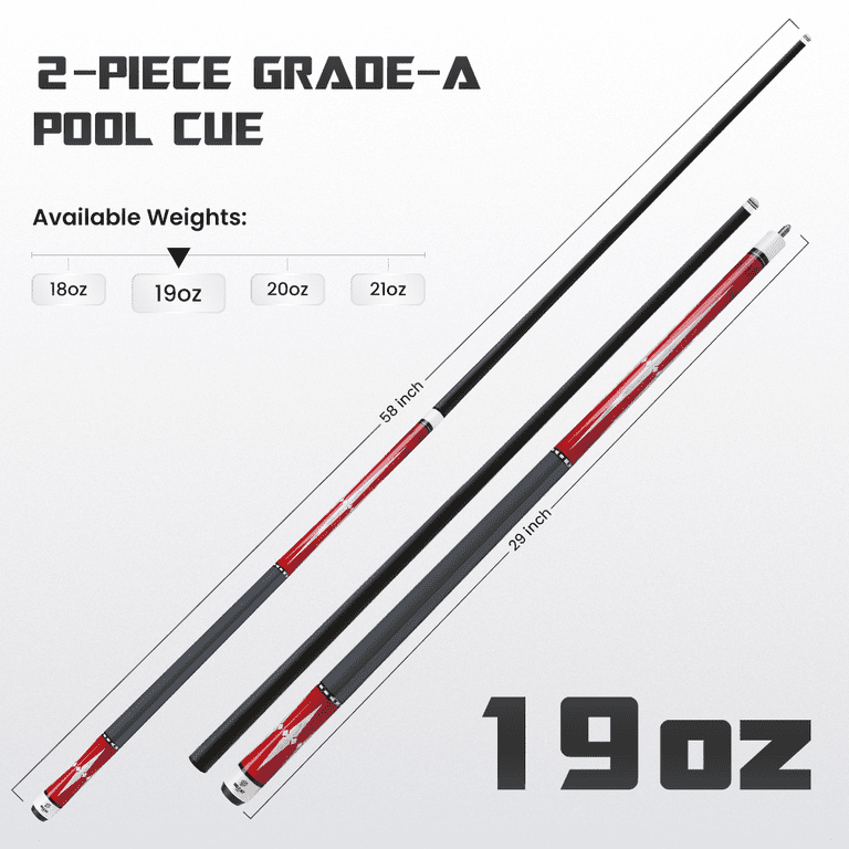 Big Cat Carbon I Red Silver - Big Cat Cues