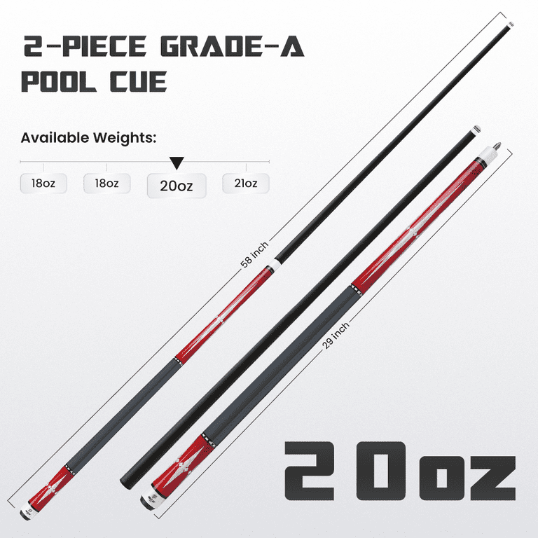 Big Cat Carbon I Red Silver - Big Cat Cues