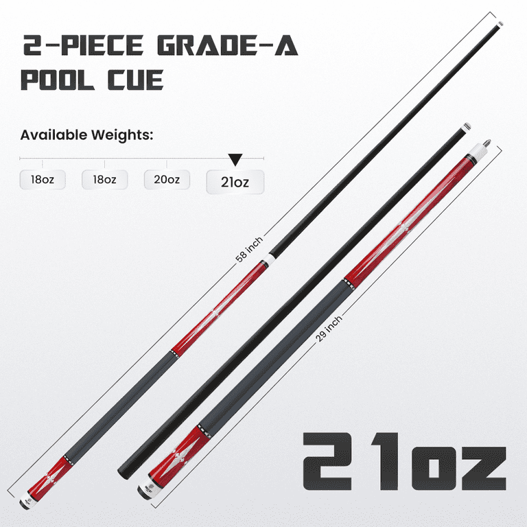 Big Cat Carbon I Red Silver - Big Cat Cues