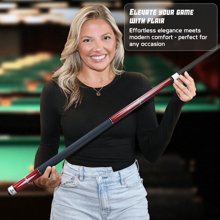 Big Cat Carbon I Red Silver - Big Cat Cues