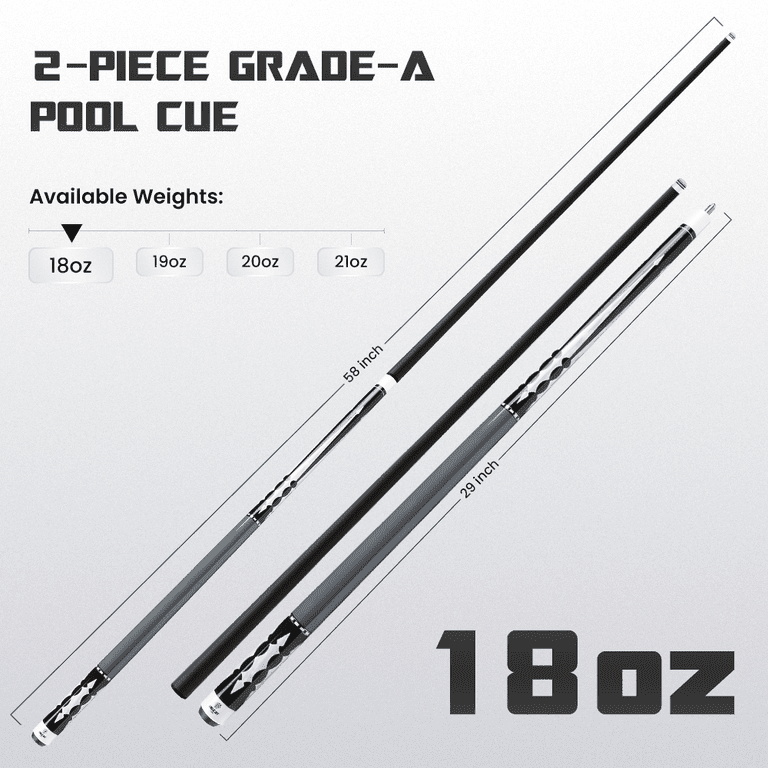 Big Cat Carbon V Black Black - Big Cat Cues