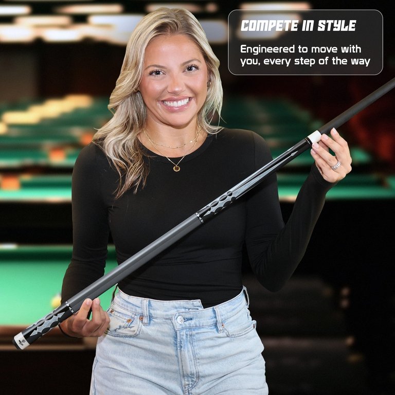 Big Cat Carbon V Black Black - Big Cat Cues