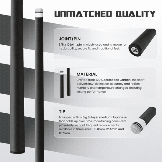 Big Cat Carbon Fiber Shaft 3/8 x 10 - Big Cat Cues