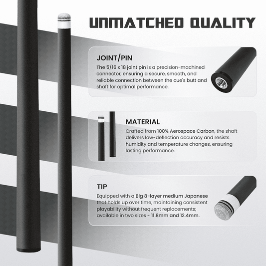 Big Cat Carbon Fiber Shaft 5/16 x 18 - Big Cat Cues