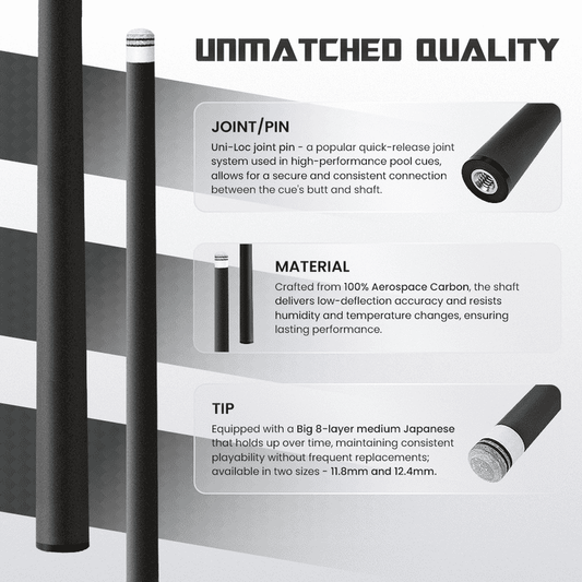 Big Cat Carbon Fiber Shaft Uni-Loc - Big Cat Cues
