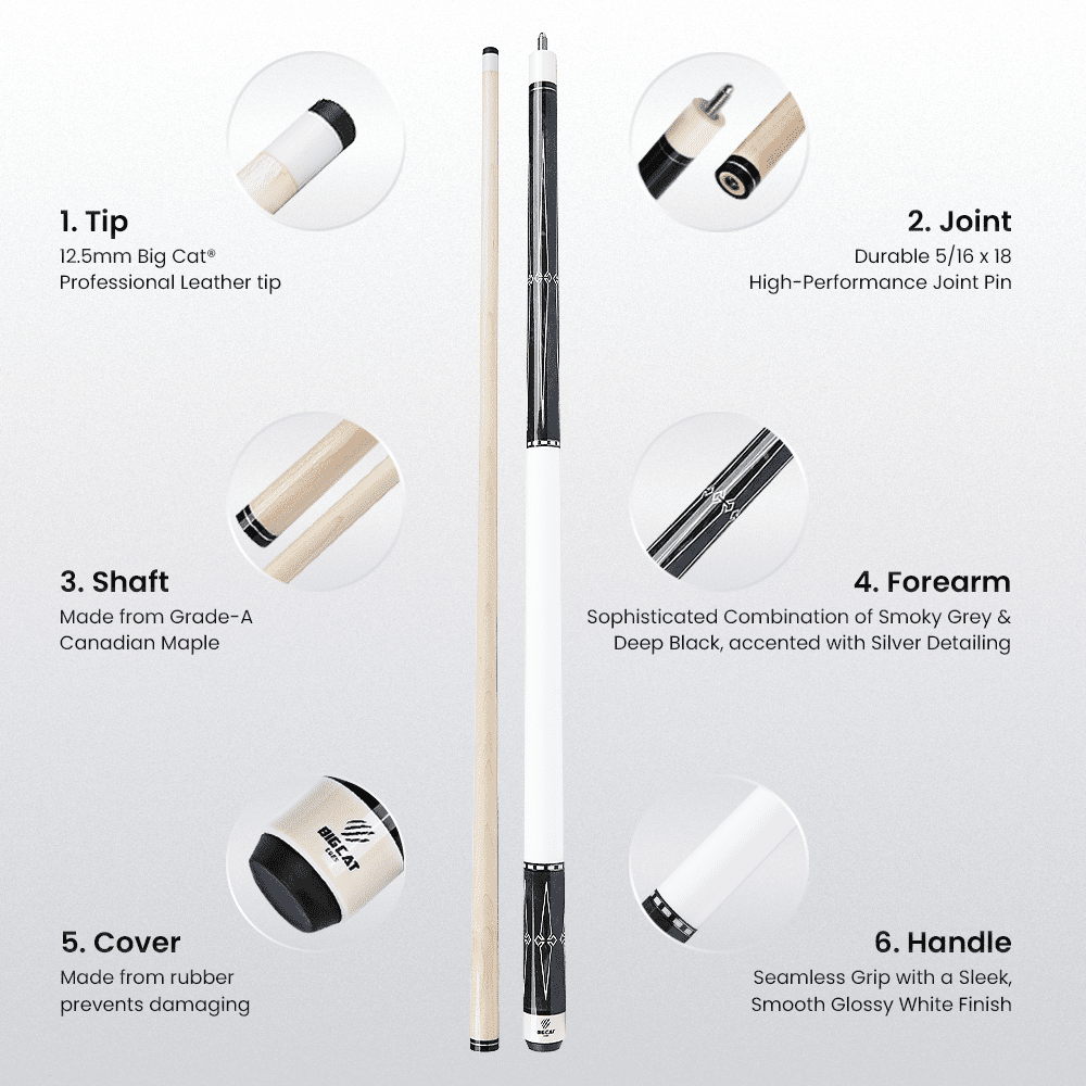 Big Cat IV Grey Black - Big Cat Cues