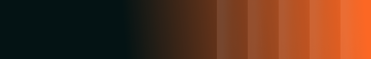 Gradient of orange and red colors