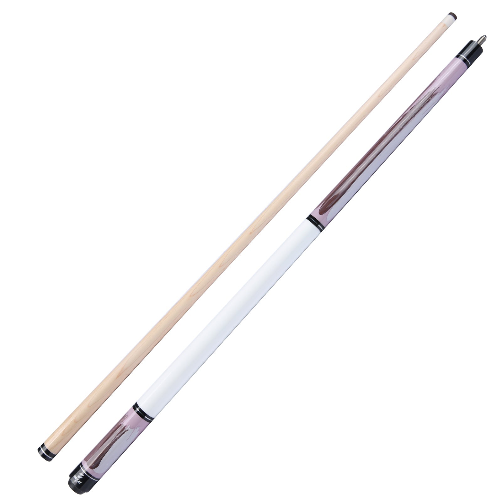 Big Cat Paint IV Regal Amethyst Pool Cue Stick - 18/19/20/21 oz, Big Cat Professional Leather tip, 12.5mm, 58" Length, Billiard Pool Cue Sticks for Men, Ideal for Home or Commercial/Bar Settings, Premium Quality Grade A Canadian Maple