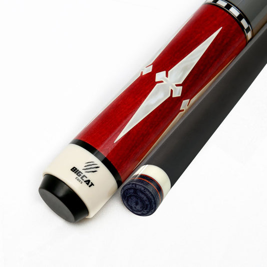Big Cat Carbon I Red Silver Cue