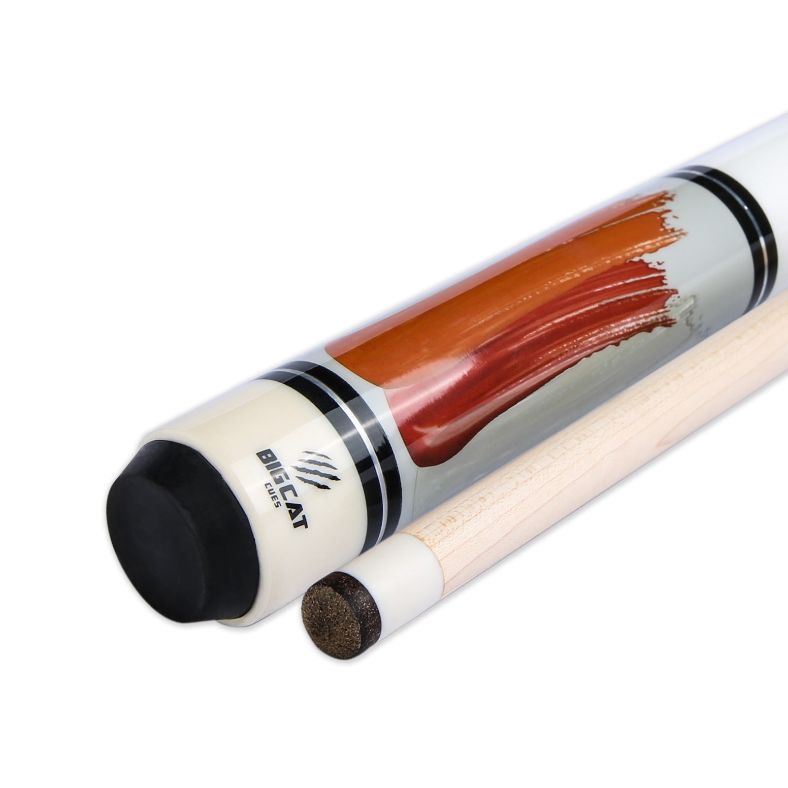 Big Cat Paint I Invigorate Pool Cue Stick - 18/19/20/21 oz, Big Cat Professional Leather tip, 12.5mm, 58" Length, Billiard Pool Cue Sticks for Men, Ideal for Home or Commercial/Bar Settings, Premium Quality Grade A Canadian Maple
