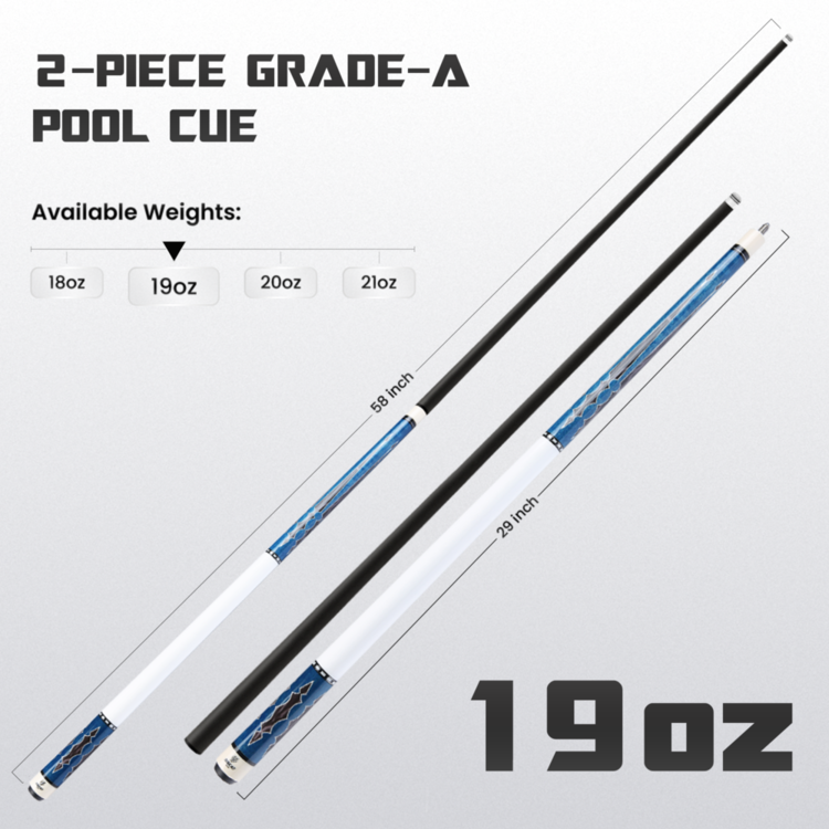 Big Carbon III Blue White 19oz weight option