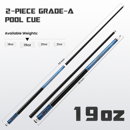Big Carbon II Blue Black 19oz weight option