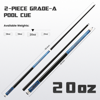 Big Carbon II Blue Black 20oz weight option