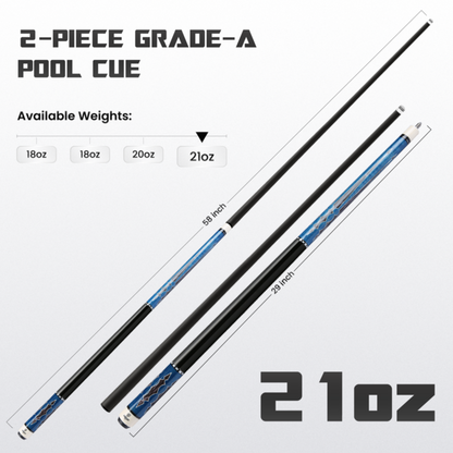 Big Carbon II Blue Black 21oz weight option