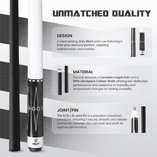 Big Cat Carbon IV Grey Black - Big Cat Cues