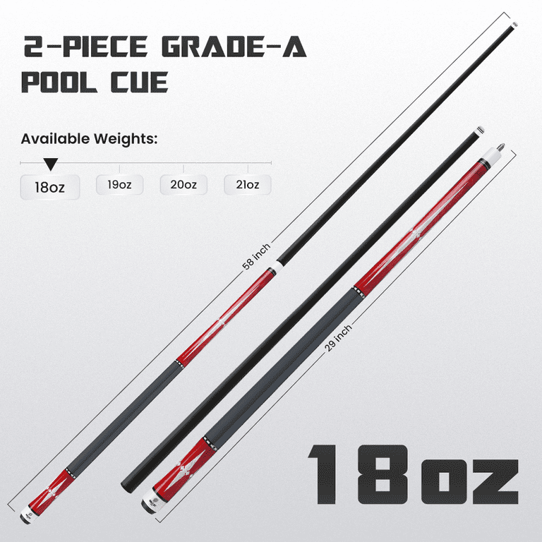 Big Cat Carbon I Red Silver - Big Cat Cues