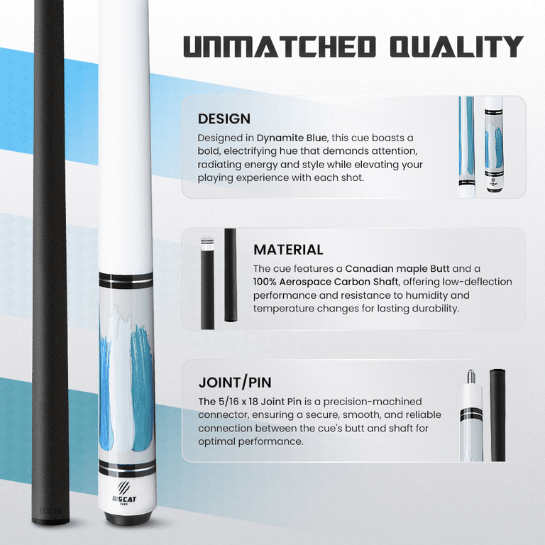 Big Cat Carbon Paint II Dynamite Blue - Big Cat Cues