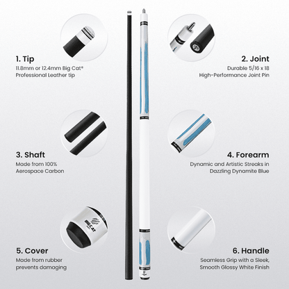 Big Cat Carbon Paint II Dynamite Blue - Big Cat Cues
