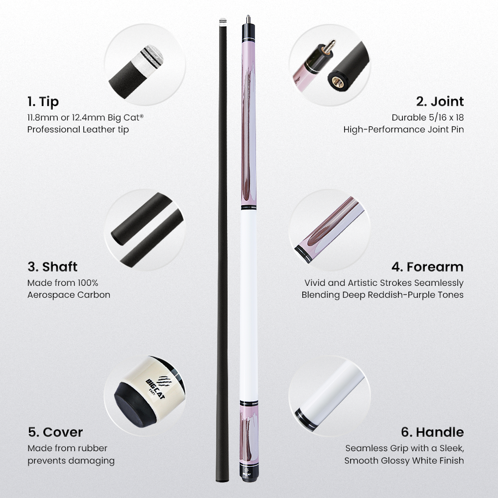Big Cat Carbon Paint IV Regal Amethyst - Big Cat Cues