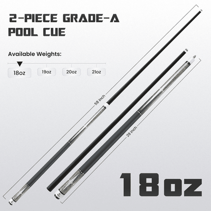 Big Cat Carbon VI Grey Silver - Big Cat Cues