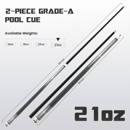 Big Cat Carbon VI Grey Silver - Big Cat Cues