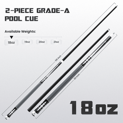 Big Cat Carbon V Black Black - Big Cat Cues
