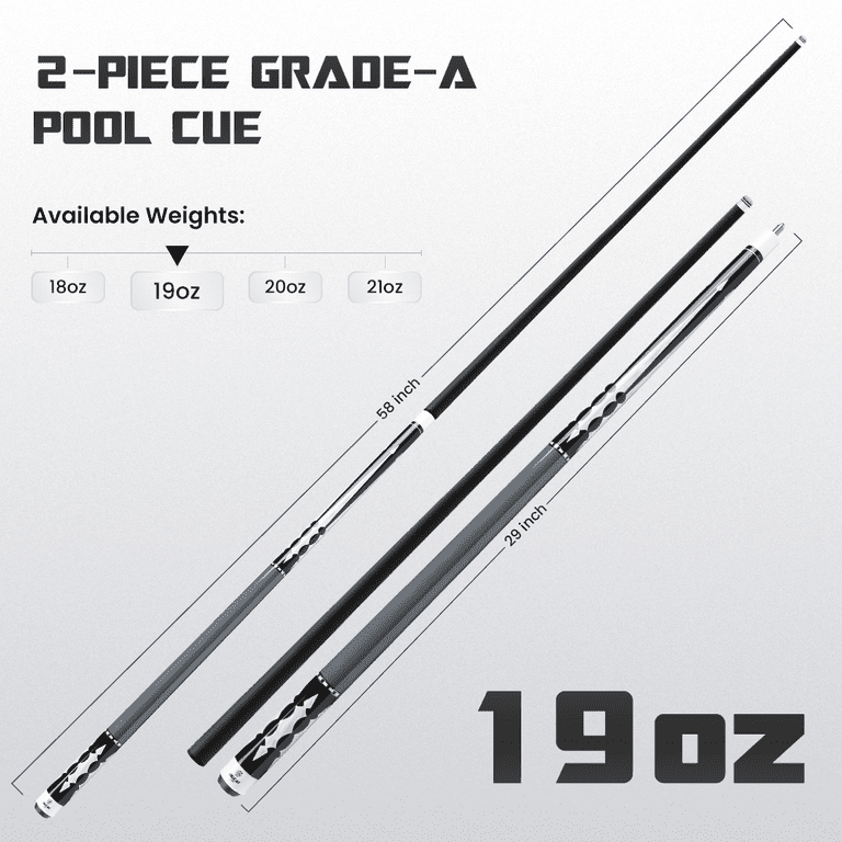 Big Cat Carbon V Black Black - Big Cat Cues