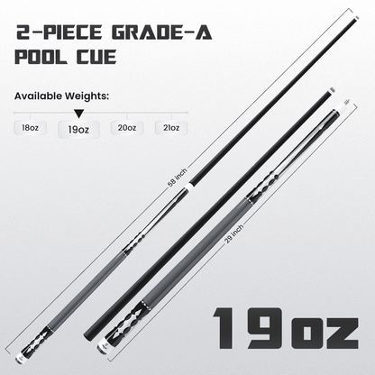 Big Cat Carbon V Black Black - Big Cat Cues