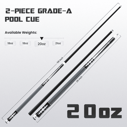 Big Cat Carbon V Black Black - Big Cat Cues