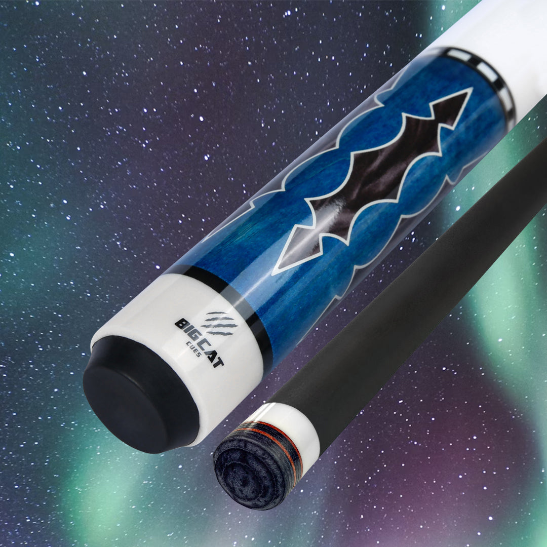 Big Cat Carbon III Blue White Cue