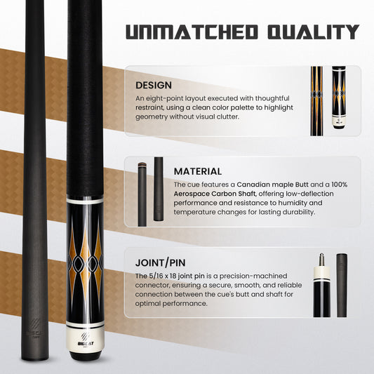 Big Cat Carbon Gold III Cue