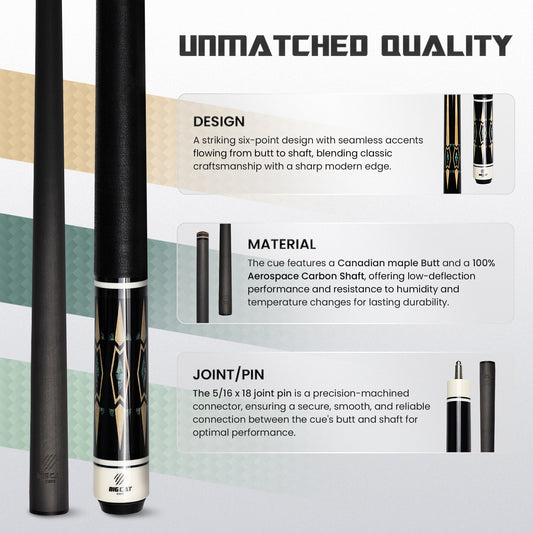 Big Cat Carbon Gold II Cue