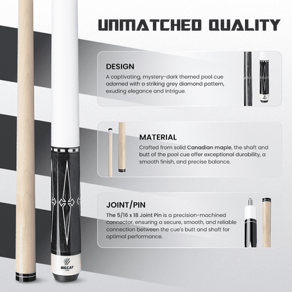 Big Cat IV Grey Black - Big Cat Cues