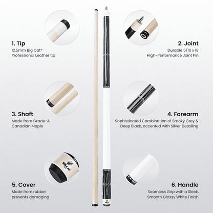 Big Cat IV Grey Black - Big Cat Cues
