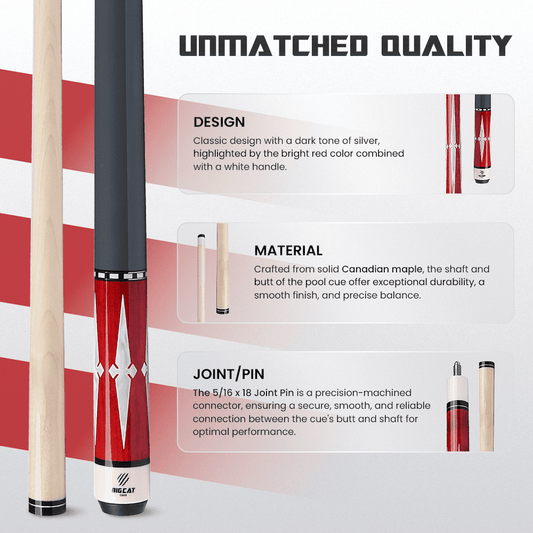 Big Cat I Red Silver - Big Cat Cues
