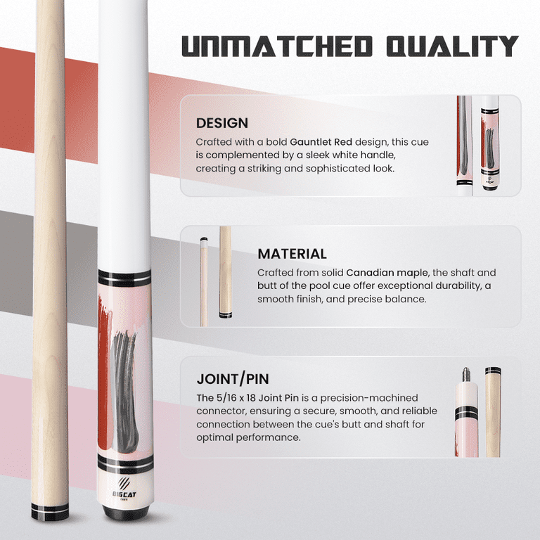 Big Cat Paint V Gauntlet Red - Big Cat Cues
