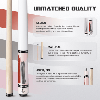 Big Cat Paint V Gauntlet Red - Big Cat Cues