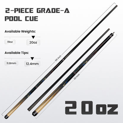Mondo Carbon Butterfly Blue/Black Cue