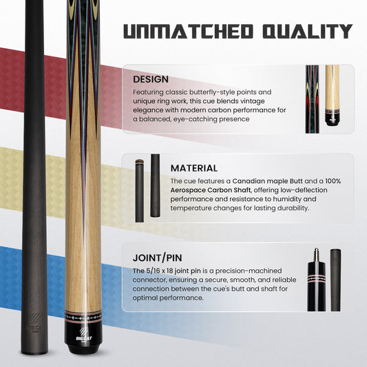 Big Cat Carbon Platinum II Cue