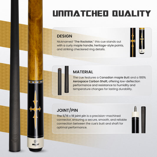 Big Cat Carbon Platinum V Cue