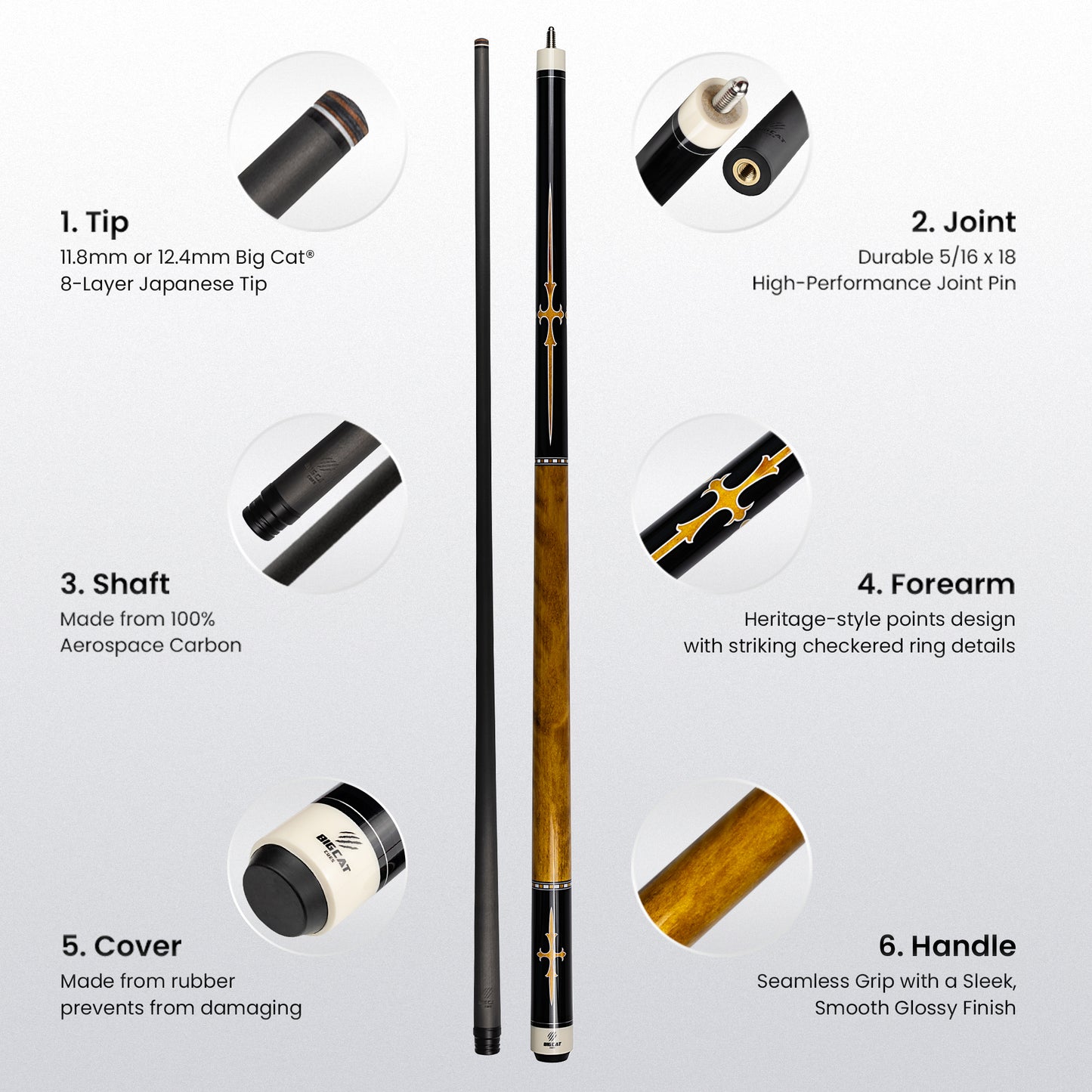 Mondo Carbon Curly Maple/Black Cue