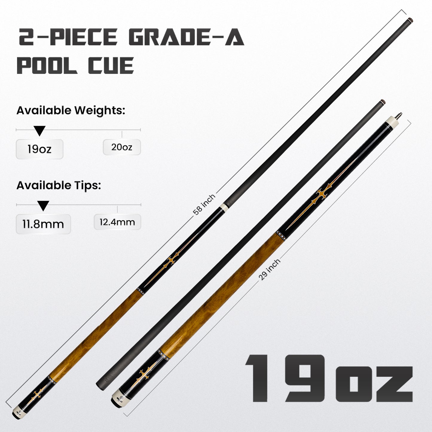 Mondo Carbon Curly Maple/Black Cue