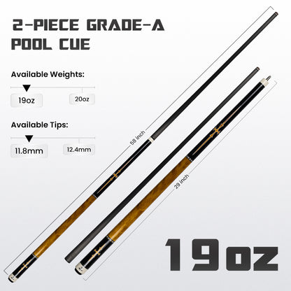 Mondo Carbon Curly Maple/Black Cue