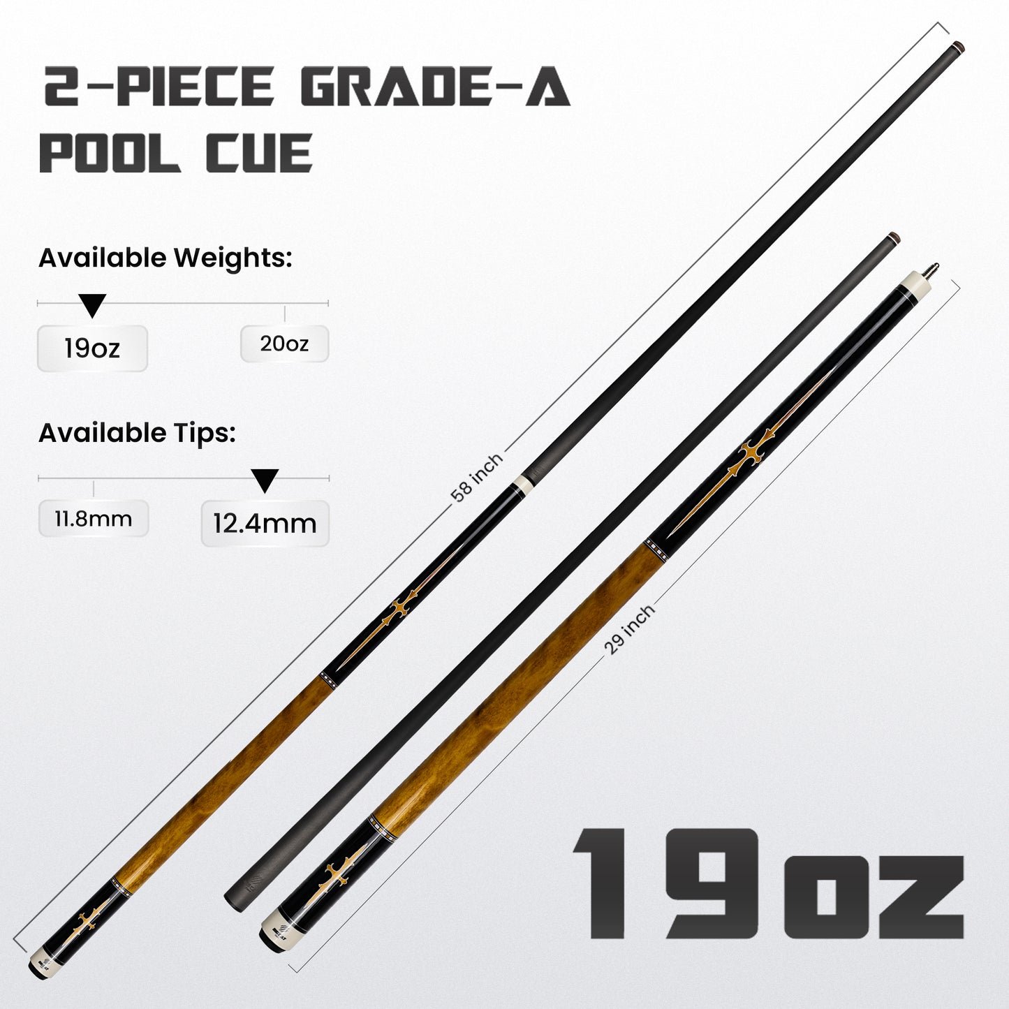 Mondo Carbon Curly Maple/Black Cue