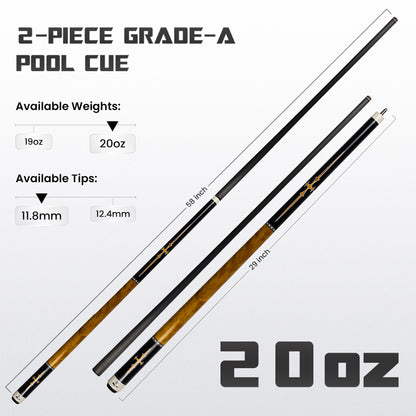 Mondo Carbon Curly Maple/Black Cue